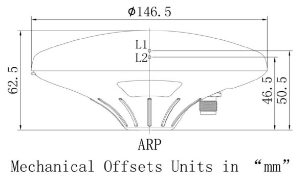 High Gain Dipole antenna for LR/XLR radio - ArduSimple