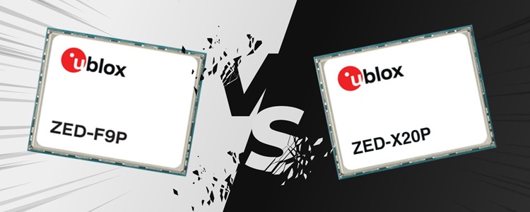 ZED-F9P vs ZED-X20P technical comparison